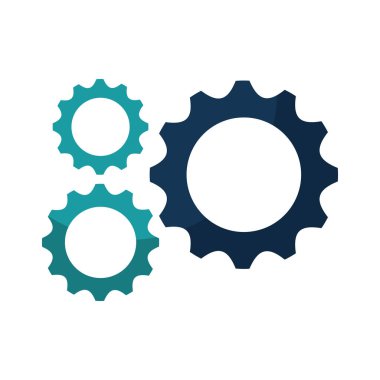 Gears'ı makine izole simgesi