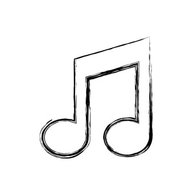 müzik Not izole simgesi