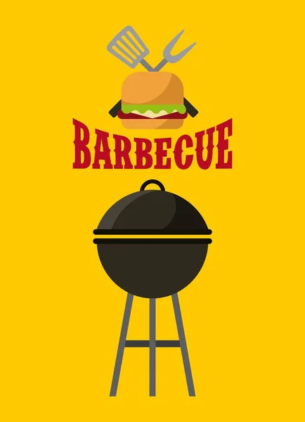 Barbecue grill ontwerp — Stockvector