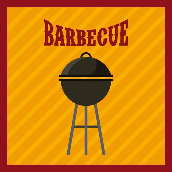 Barbecue grill ontwerp — Stockvector