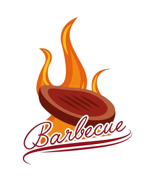 Barbacoa parrilla diseño — Archivo Imágenes Vectoriales