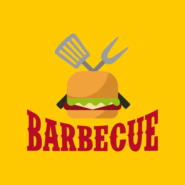 Barbecue grill design — Stock Vector