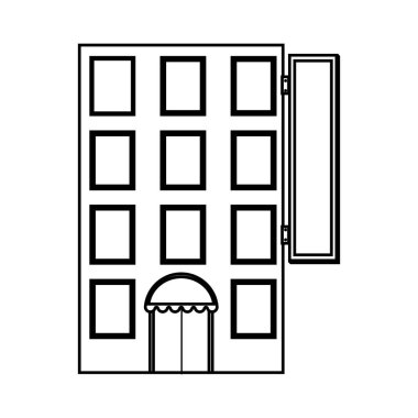 Otel binası simgesi