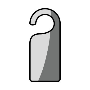 etiket kapıyı asılı izole simgesi