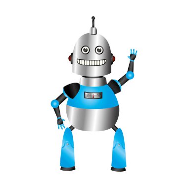 Robot karakter izole simgesi