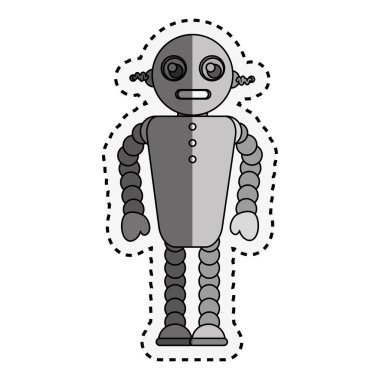 Robot karakter izole simgesi