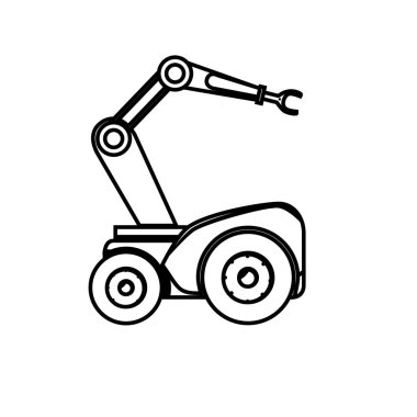 Robot araba Hidrolik el ile