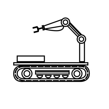 Robot araba Hidrolik el ile