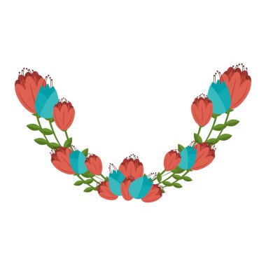 Sevimli çiçek dekorasyon kartı