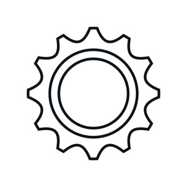 dişli makine izole simgesini