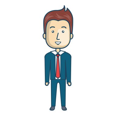 işadamı karakter avatar izole
