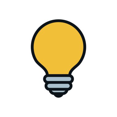 Ampul Işık izole simgesi