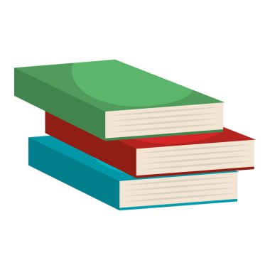 kitap okul izole simgesi