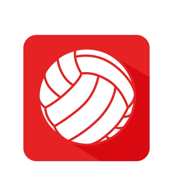 Volleyboll sport emblem ikonen — Stock vektor