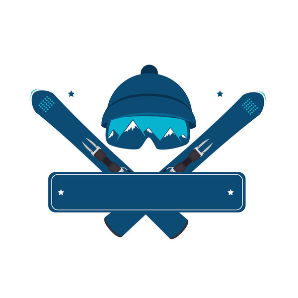 ski sport emblem icon