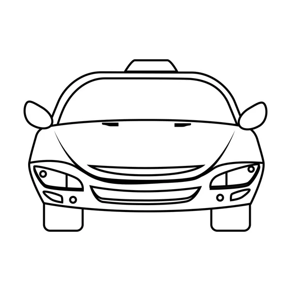 Service de taxi icône publique — Image vectorielle