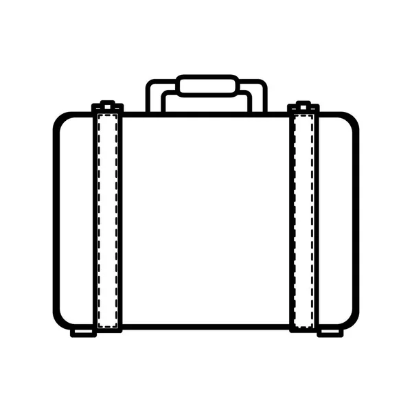 Valise voyage icône isolée — Image vectorielle