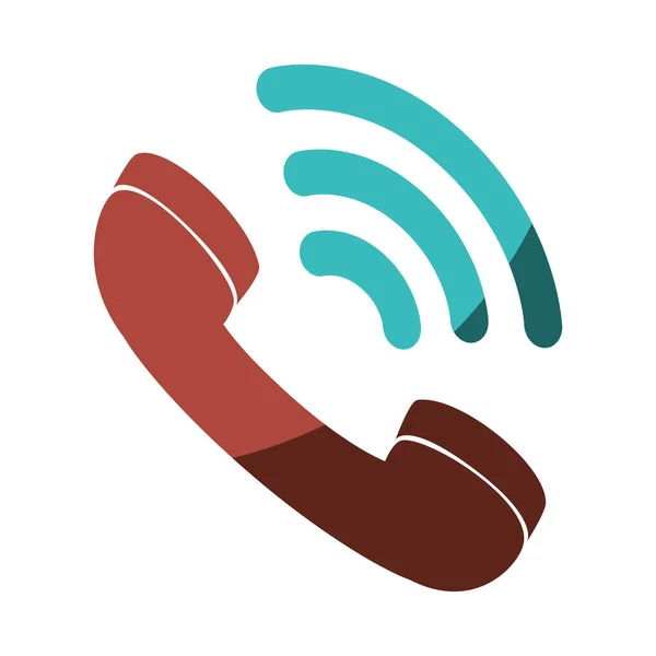 Geïsoleerde pictogram van telefoon service — Stockvector