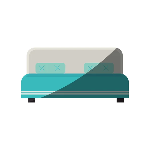 Hotelbett isoliert Symbol — Stockvektor