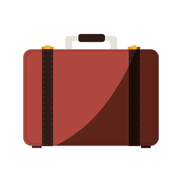 Suitcase travel isolated icon — Stock Vector