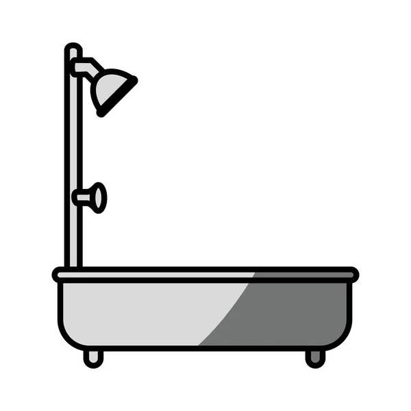 浴缸服务孤立的图标 — 图库矢量图片