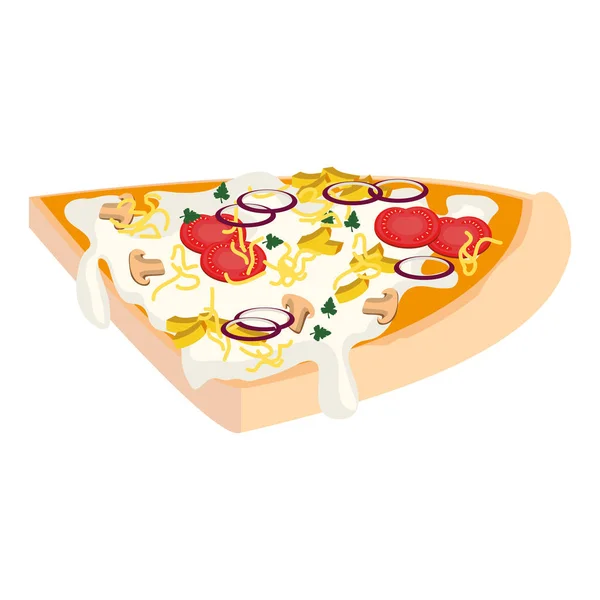 Νόστιμη Πίτσα Ιταλική εικονίδιο — Διανυσματικό Αρχείο