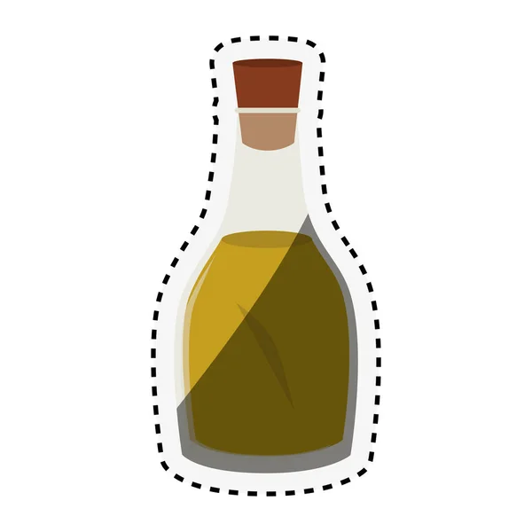 Aceite de oliva icono aislado — Vector de stock