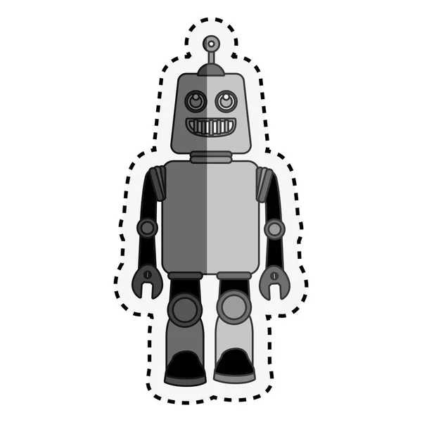 Ícone de personagem robô isolado —  Vetores de Stock