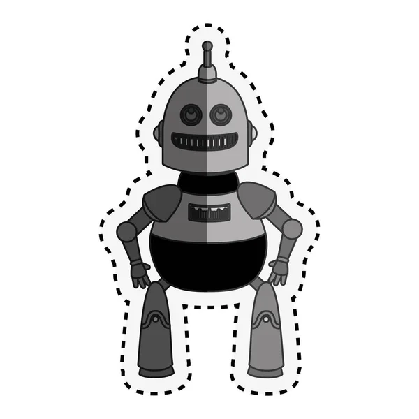 Ícone de personagem robô isolado — Vetor de Stock