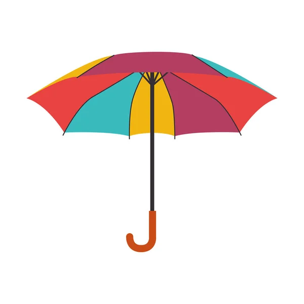 Umbrella protection isolated icon — Stock Vector