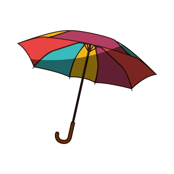 Umbrella protection isolated icon — Stock Vector