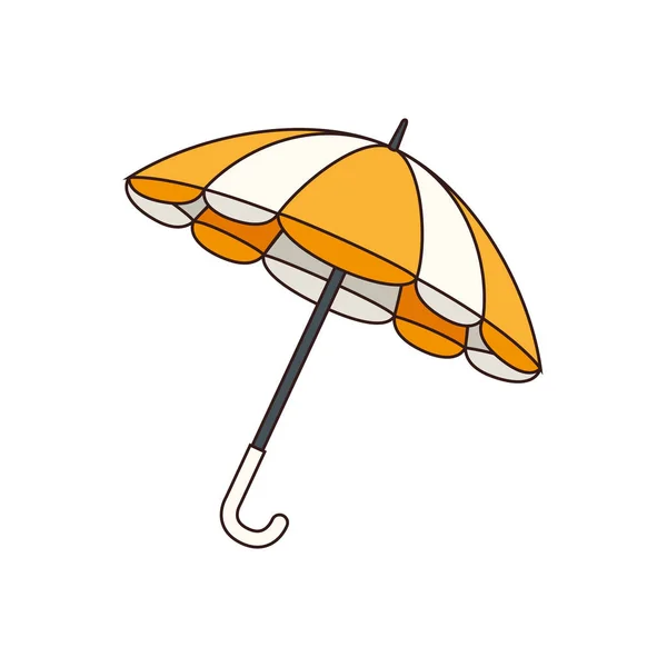 Umbrella protection isolated icon — Stock Vector