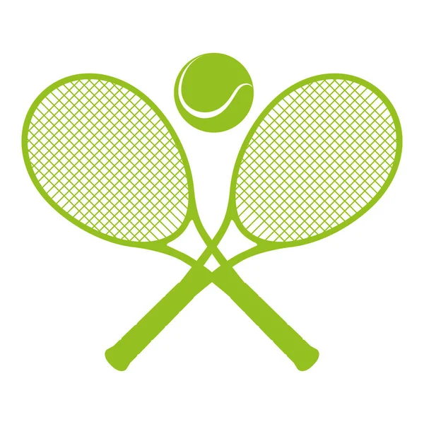 Icono del emblema del deporte tenis — Archivo Imágenes Vectoriales