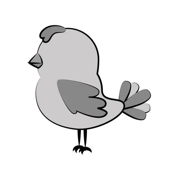 Милая птица декоративная открытка — стоковый вектор