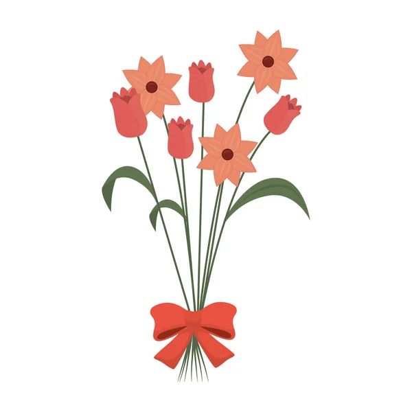 Söt blommig dekoration kort — Stock vektor