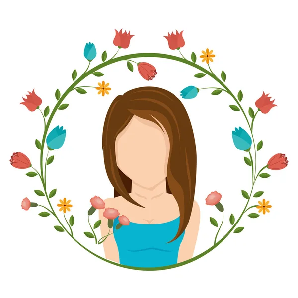 Sevimli çiçek dekorasyon kartı