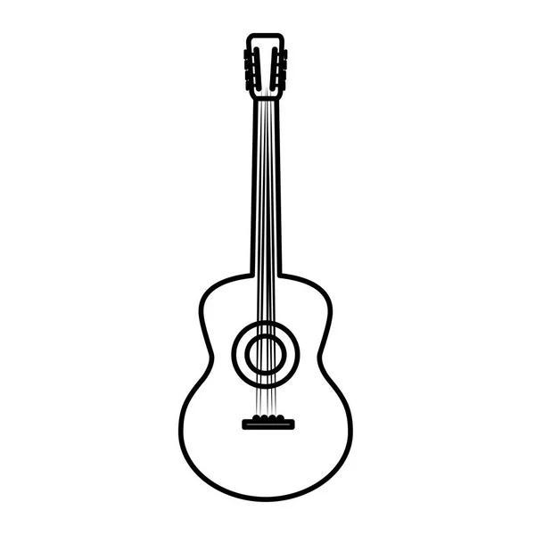 Instrumentul de chitară icon izolat — Vector de stoc