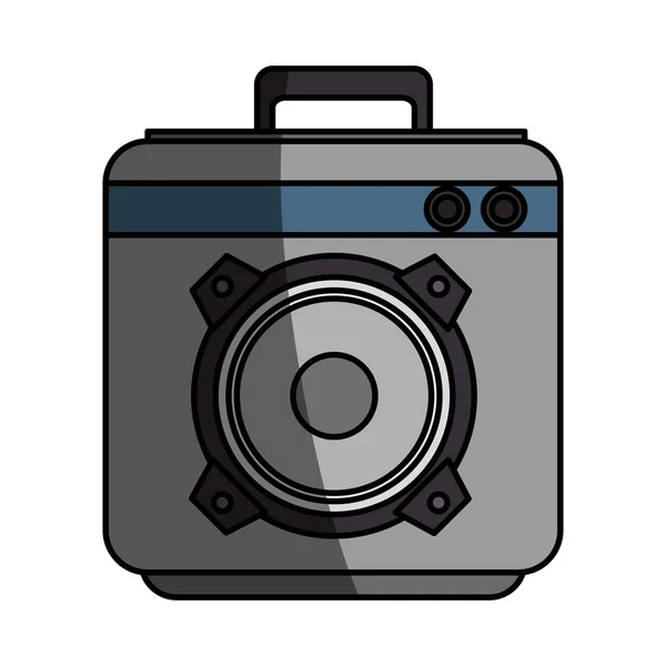 Speaker sound device isolated icon — Stock Vector