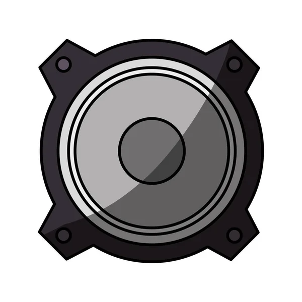 Speaker sound device isolated icon — Stock Vector