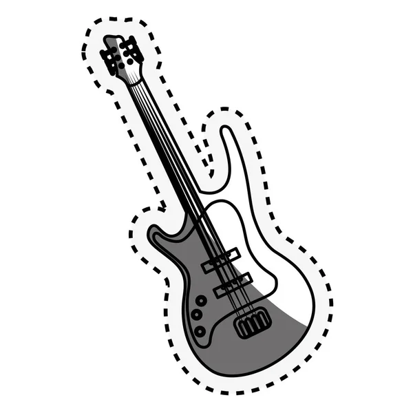 Kytara elektrická izolované ikona — Stockový vektor