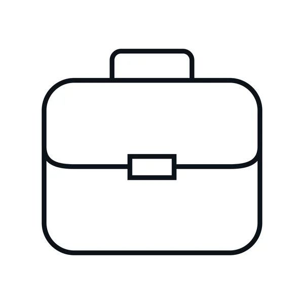 Cartera maletín aislado icono — Vector de stock