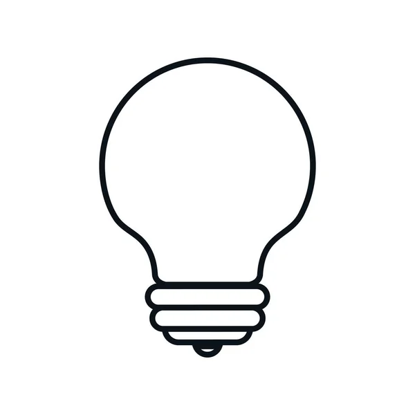 Bombilla icono aislado de luz — Vector de stock