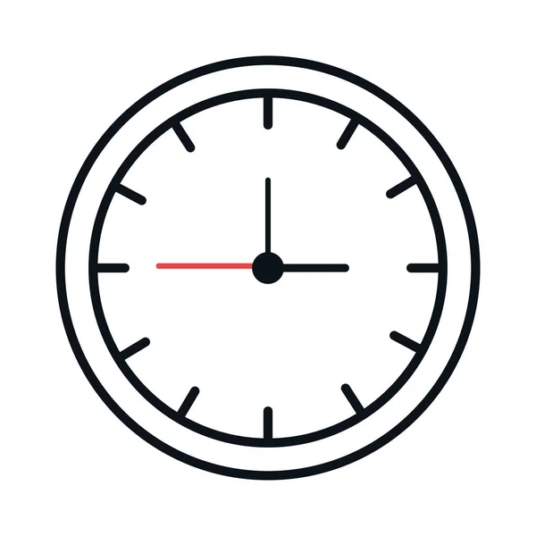 Reloj de tiempo icono aislado — Vector de stock