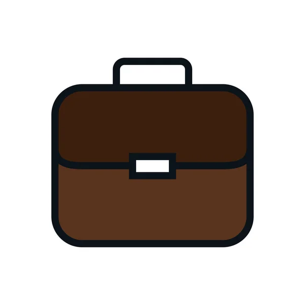 Portfolio briefcase isolated icon — Stock Vector