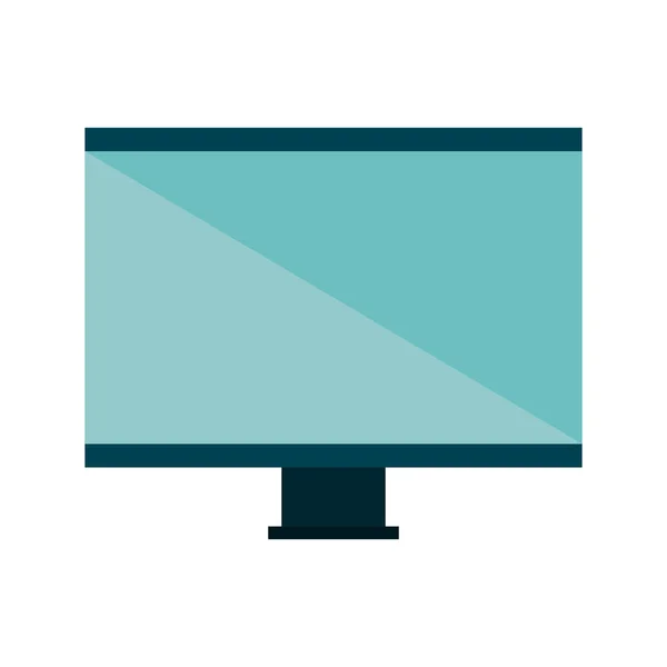 Monitor ordenador de escritorio icono — Vector de stock