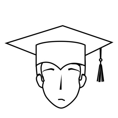 Öğrenci mezuniyet Tekdüzen simgesi