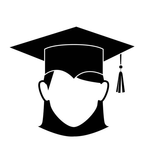 Studente graduazione uniforme icona — Vettoriale Stock