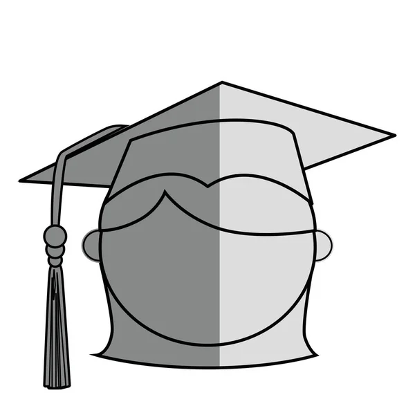 Estudiante graduación uniforme icono — Archivo Imágenes Vectoriales