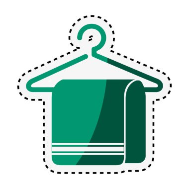 havlu izole kanca kutsal kişilerin resmi içinde asılı