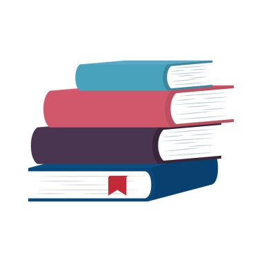 kitap okul izole simgesi